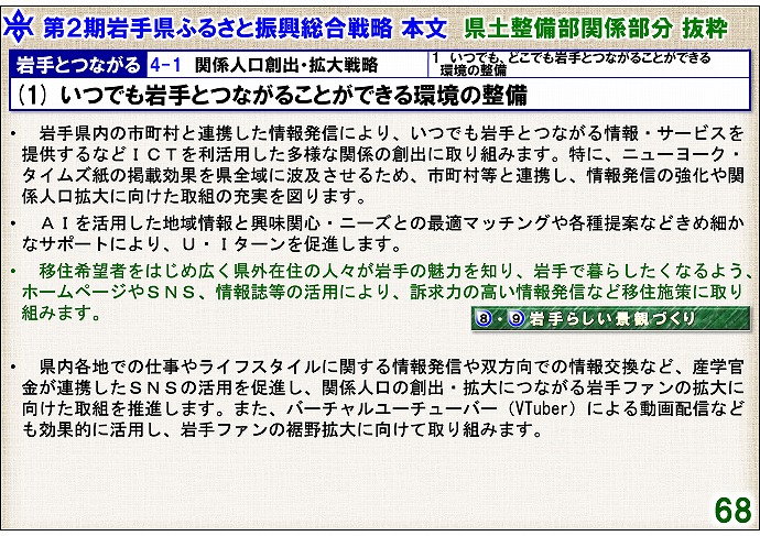 (1) いつでも岩手とつながることができる環境の整備