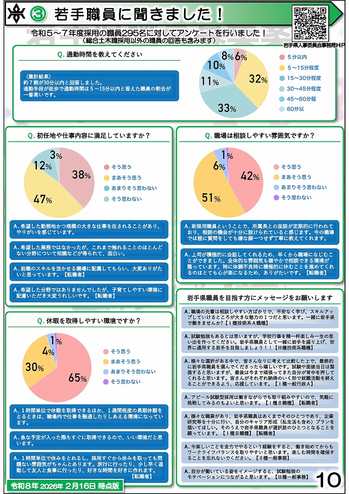 岩手県県土整備部 技術系職員募集ガイドブック【総合土木】10ページ