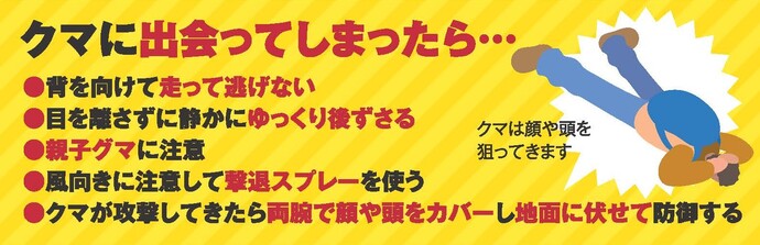 クマに注意リーフレット