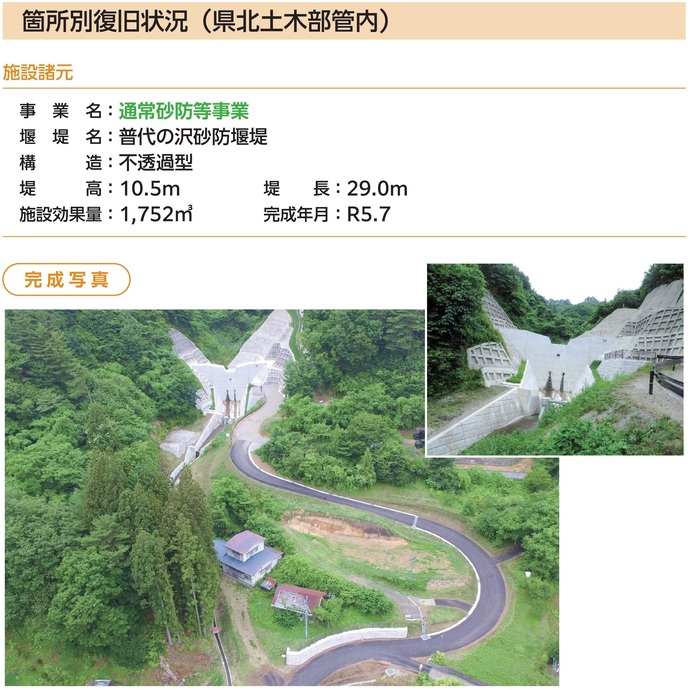【令和7年5月27日掲載】令和元年東日本台風で発生した土砂災害に対する発災から事業完了までの流れを取りまとめた記録誌を作成しました！