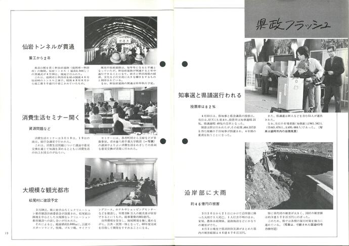【令和7年5月20日掲載】資料で振り返る岩手県の社会資本整備の歴史！月刊いわて1975年5月号 昭和50年「1975年5月号県政フラッシュ」