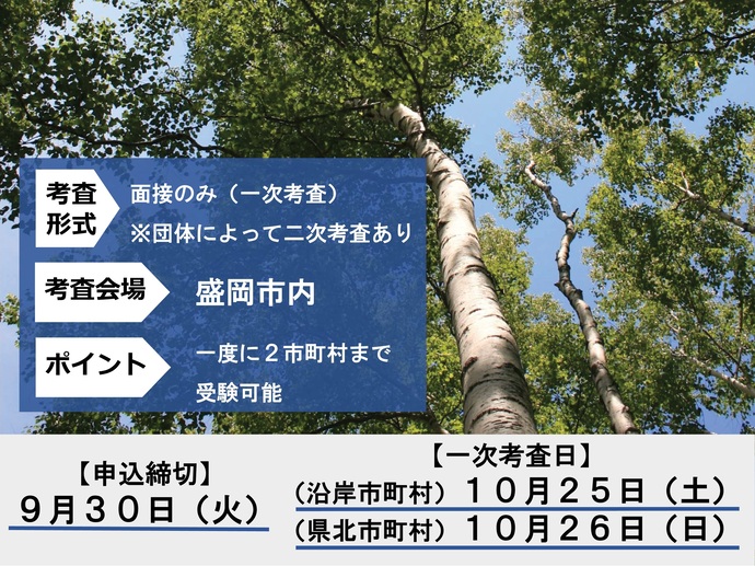 【令和7年8月28日掲載】岩手県では、土木職の市町村職員共同選考採用を実施します！