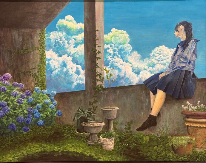 絵画:展示中の作品 絵画 避暑