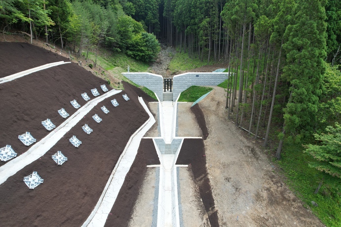 砂防堰堤の写真