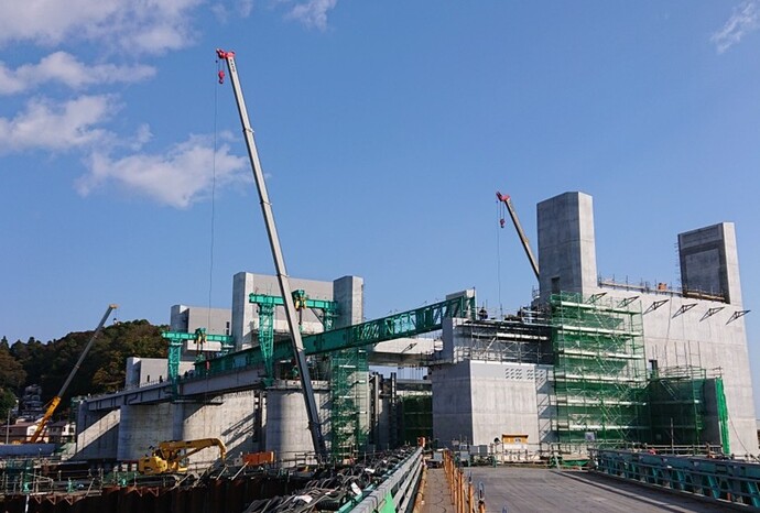 【令和7年12月3日掲載】閉伊川水門の建設を進めています！