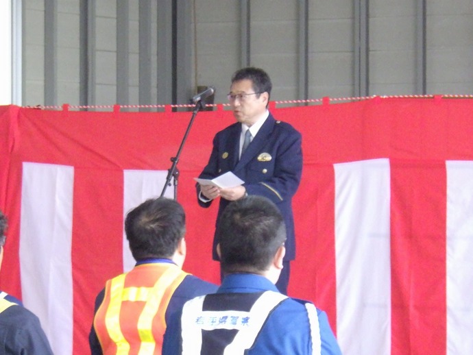 除雪出動式の挨拶の様子（4）