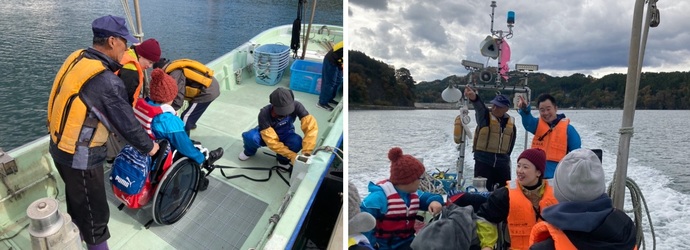 漁船体験クルーズの様子