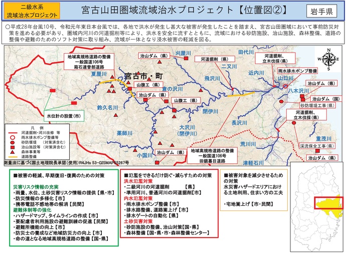 【令和7年11月18日掲載】岩手県内の流域治水プロジェクトを紹介します！～「宮古山田圏域流域治水プロジェクト」