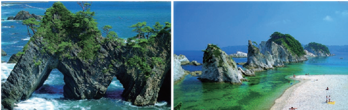 岩手県の穴通磯と浄土ヶ浜