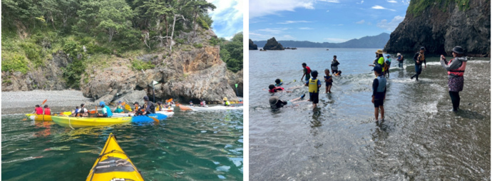 地域の子ども達を対象としたシーカヤック体験会