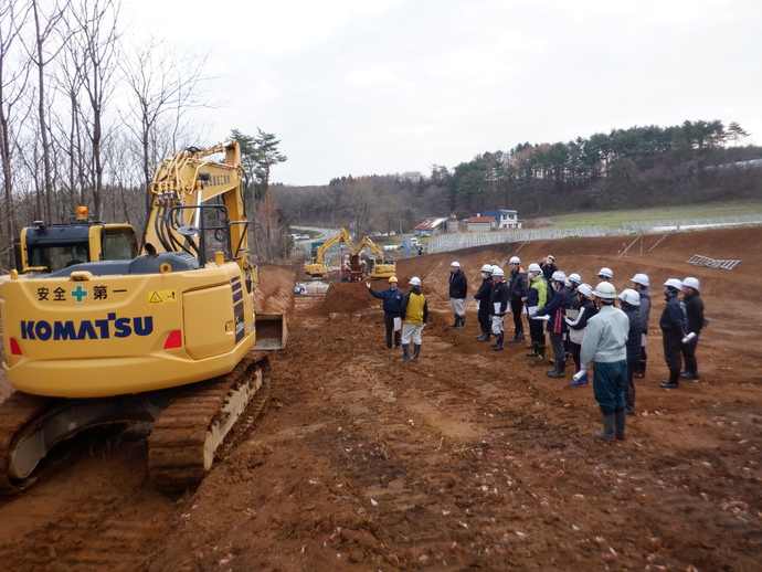 【令和7年12月4日掲載】ICT活用工事の現場見学会を開催しました！