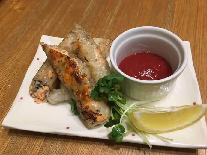 お手軽サーモンソーセージ