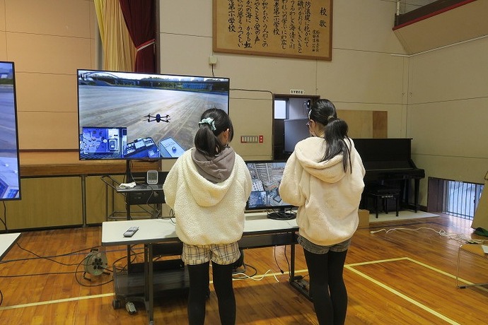 【令和8年1月27日掲載】宮古市立田老第一小学校で3D測量体験を開催しました！