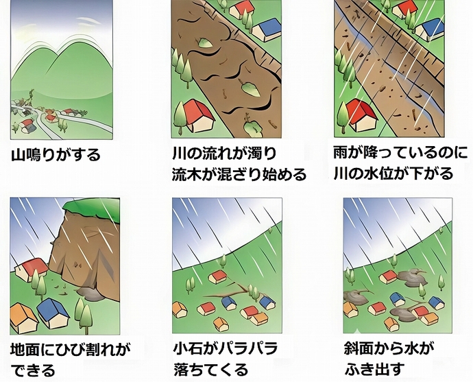 【令和8年4月7日掲載】土砂災害には前兆現象を伴うことがあります！