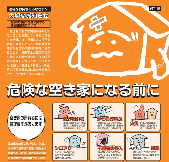 【令和8年5月1日掲載】危険な空き家になる前に！