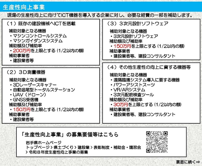 【令和8年6月19日掲載】ICT機器の導入で現場の生産性アップ