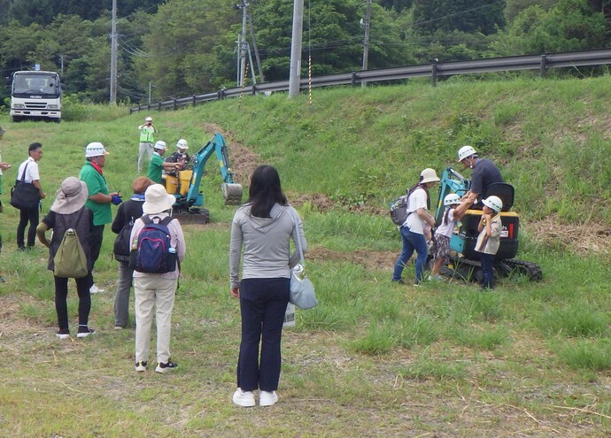 建設機械操作体験