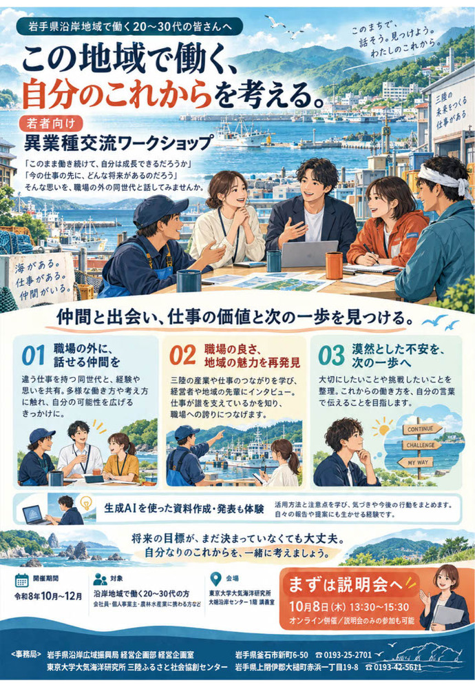 若者向けチラシの表面