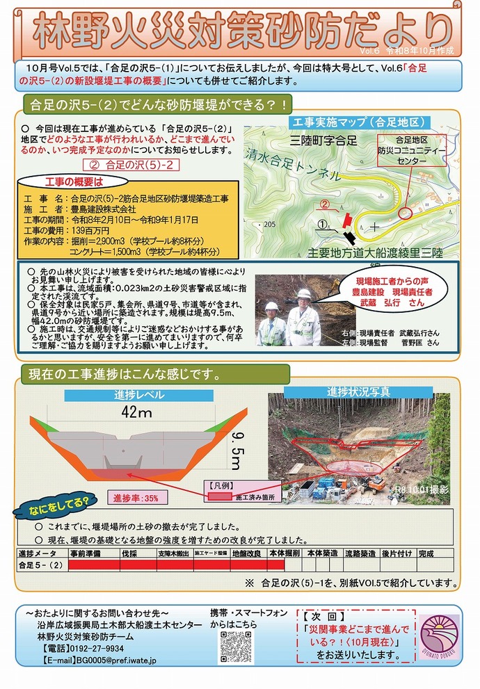 林野火災砂防だよりvol.6