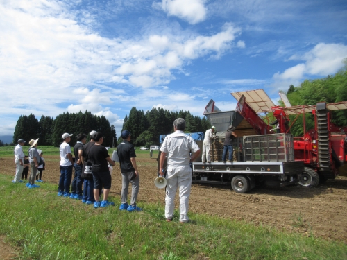 ジャガイモ収穫作業機