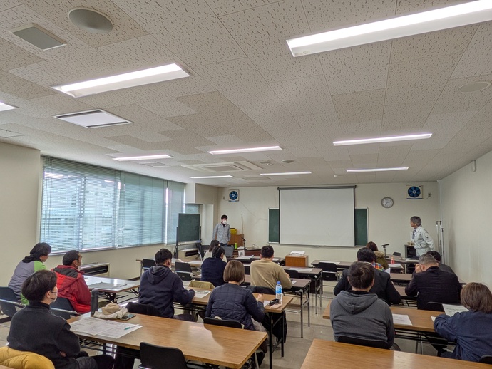 講義の様子。