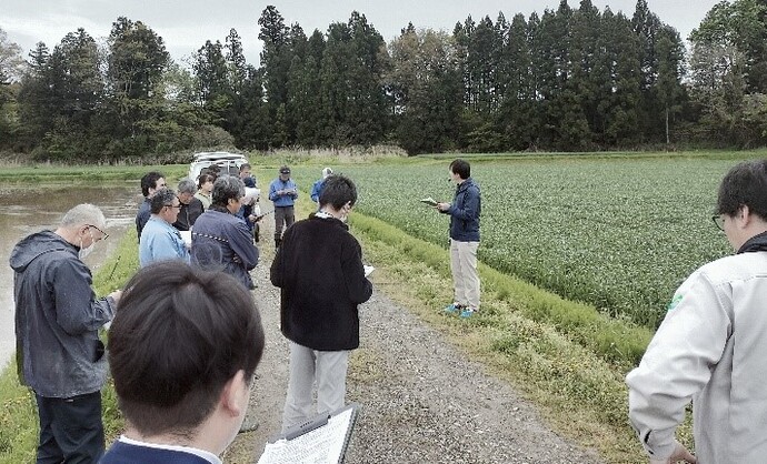 出穂期目揃え会の様子