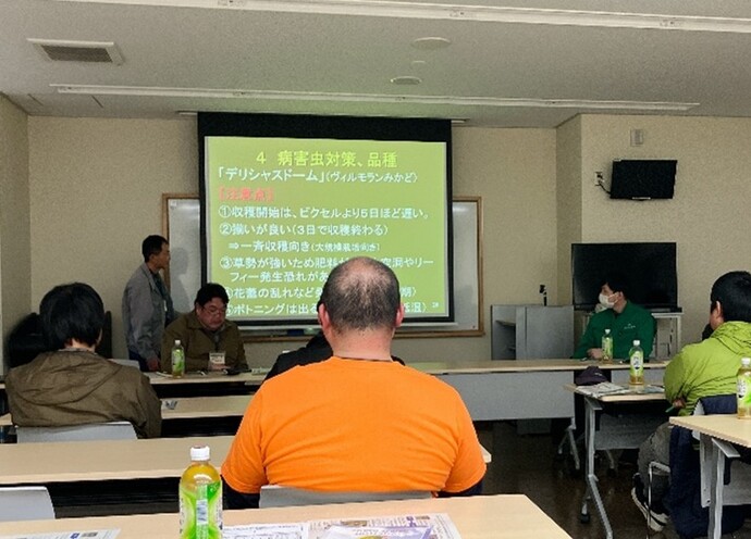 栽培指導会のようす