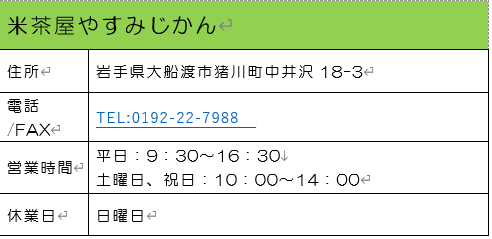 おみせのえいぎょうじかんがけいさいされています