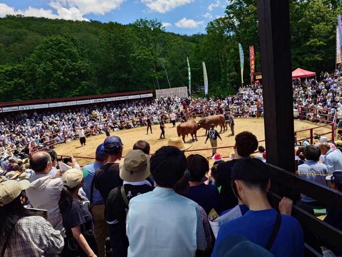 取組中の会場のようす
