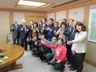 台湾嘉義県議会議長表敬の写真
