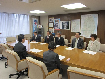 日本共産党岩手県委員会要望の写真