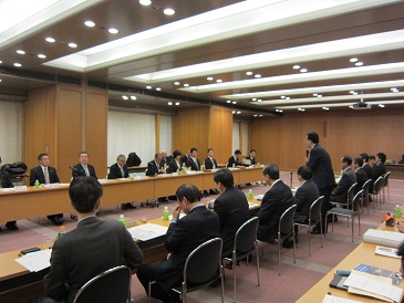 県選出国会議員に対する説明会の写真