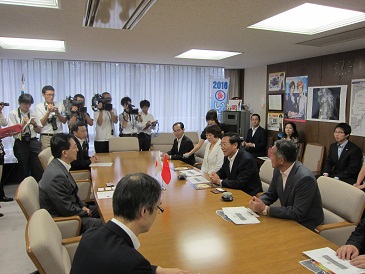 中華人民共和国駐札幌総領事表敬の写真
