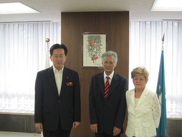 ブラジル岩手県人会会長表敬の写真