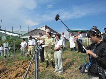 県南地区除染視察の写真