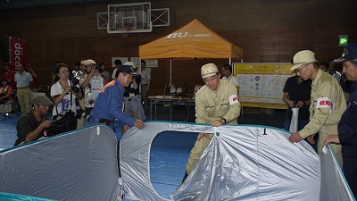 岩手県総合防災訓練の写真