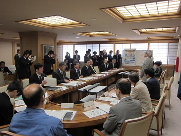 復興推進委員会委員岩手県視察対応の写真