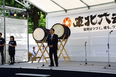 東北六魂祭2012ステージイベント開会セレモニーの写真