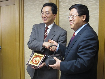 中華人民共和国商務部副部長表敬の写真