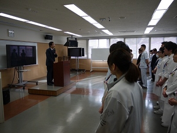 釜石病院訪問の写真