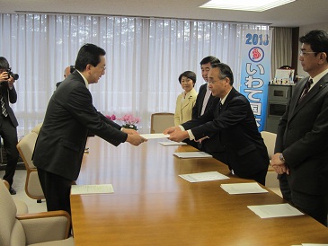 社会民主党岩手県連合からの要望の写真