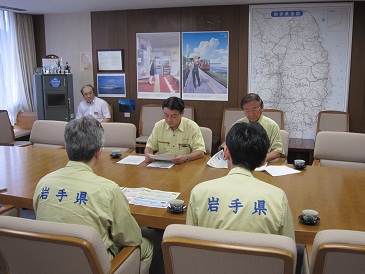 県議会災害対策特別委員会からの政策提言の写真