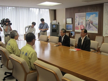 JOC会長表敬の写真