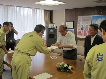 奈良県知事面談の写真