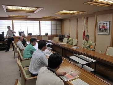 名古屋市長表敬の写真