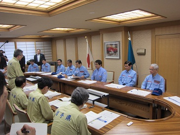 国土交通省大畠大臣面談の写真