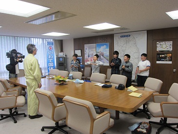 知事室見学（宮古市立茂市・刈屋・和井内・蟇目小学校）の写真