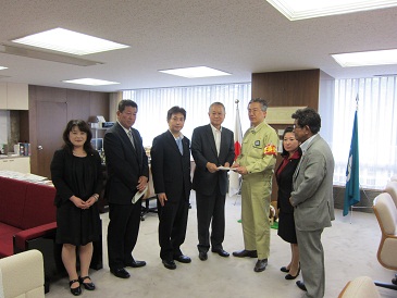 中川治衆議院議員・全国環境整備事業協同組合連合会表敬の写真