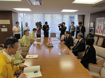 在札幌米国総領事表敬の写真