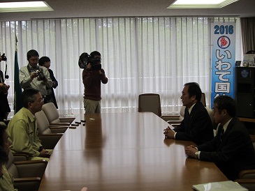 埼玉県知事面談の写真